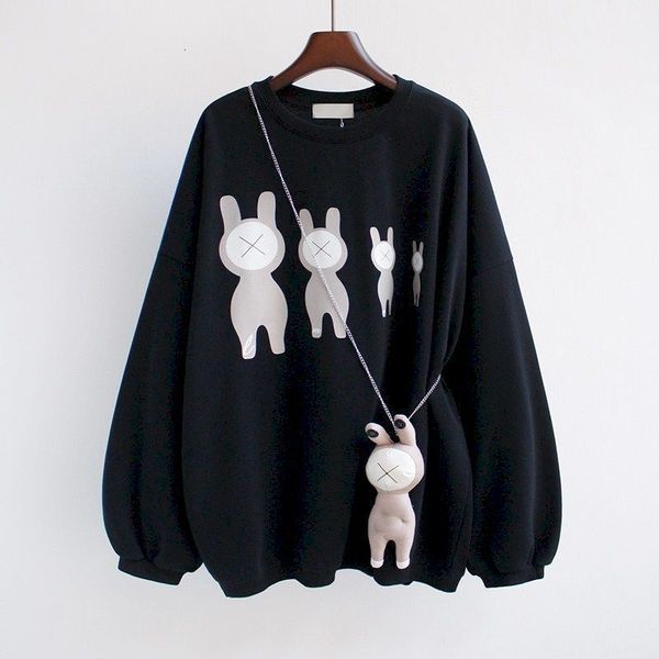 womens hoodies sweatshirts pullovers spring autumn trendy pullover korean style fashion print loose allmatch clothing 230224, Black
womens hoodies sweatshirts pullovers spring autumn trendy pullover korean style fashion print loose allmatch clothing 230224, Black