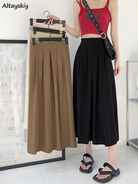 skirts long skirts women vintage midi chic summer y2k schoolgirls clothing all-match solid faldas mujer pleated korean fashion party l230224, Black
skirts long skirts women vintage midi chic summer y2k schoolgirls clothing all-match solid faldas mujer pleated korean fashion party l230224, Black