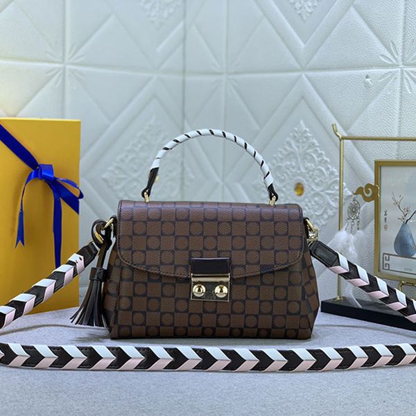 m41581 croisette crossbody bags checkerboard handbags purse tassels removable woven strap lock catch gold hardware women shoulder bag
m41581 croisette crossbody bags checkerboard handbags purse tassels removable woven strap lock catch gold hardware women shoulder bag