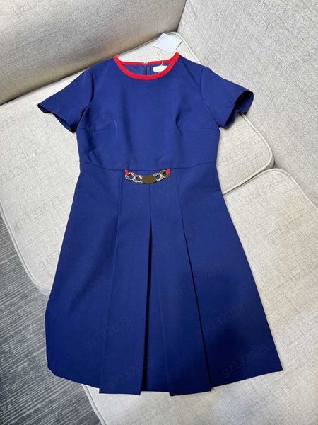fashion dress metal chain trim stitching crewneck short sleeves dresses corset waist cut pleated hemline maxiskit temperamental slim womens, Black;gray
fashion dress metal chain trim stitching crewneck short sleeves dresses corset waist cut pleated hemline maxiskit temperamental slim womens, Black;gray