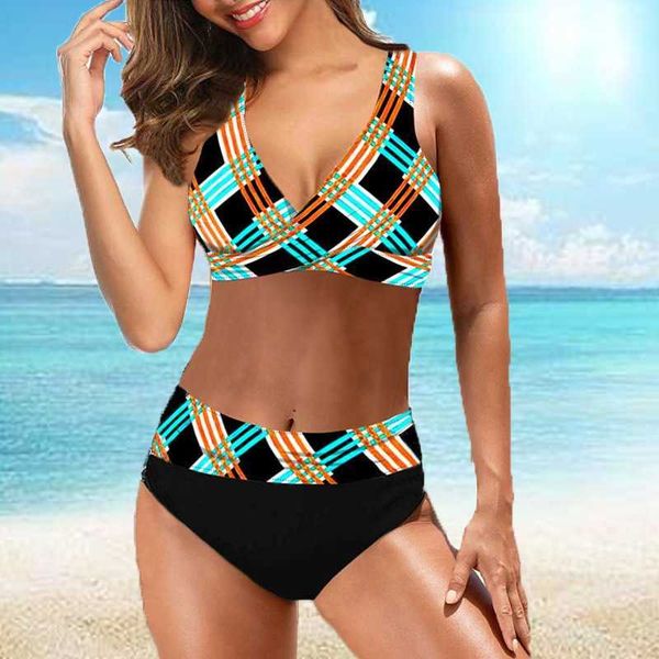 women's swimwear 2023 women high waist bikini swimsuit vintage prints bikini set summer bathing suit fashion two piece set beach wear s, White;black
women's swimwear 2023 women high waist bikini swimsuit vintage prints bikini set summer bathing suit fashion two piece set beach wear s, White;black