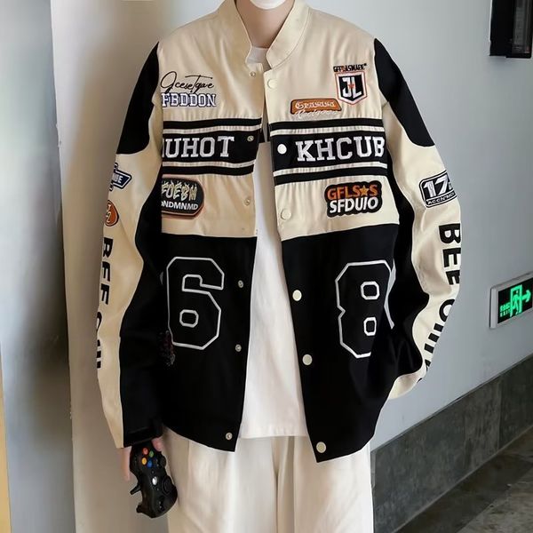 women's jackets y2k retro cool baseball uniform detachable motorcycle women men couple casual loose pull wind coat 230224, Black;brown
women's jackets y2k retro cool baseball uniform detachable motorcycle women men couple casual loose pull wind coat 230224, Black;brown