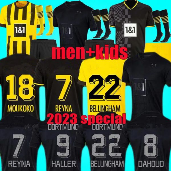 22 23 110 th soccer jerseys borussia haaland kamara haller 2022 2023 home away ootball shirt reus bellingham hummels reyna brandt dortmund m, Black;yellow
22 23 110 th soccer jerseys borussia haaland kamara haller 2022 2023 home away ootball shirt reus bellingham hummels reyna brandt dortmund m, Black;yellow