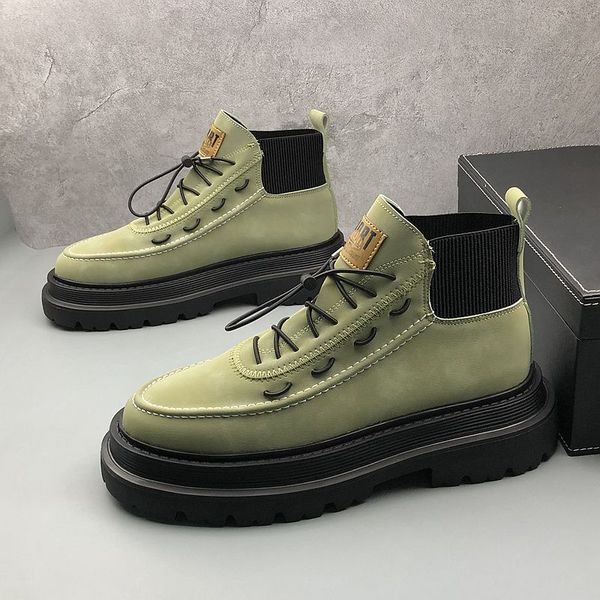 british style wedding dress party shoes brand high-non-slip sport casual sneakers round toe thick bottom business leisure walking boots c197, Black
british style wedding dress party shoes brand high-non-slip sport casual sneakers round toe thick bottom business leisure walking boots c197, Black