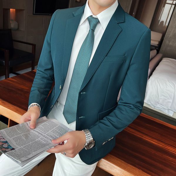 designer 10colors spring business casual blazer jackets for men clothing two buttons slim fit suit coats formal wear plus size, White;black
designer 10colors spring business casual blazer jackets for men clothing two buttons slim fit suit coats formal wear plus size, White;black