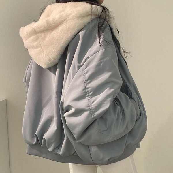 women's jackets winter korean fashion artificial lambswool reversible women harajuku oversized basic hoodie coat 230224, Black;brown
women's jackets winter korean fashion artificial lambswool reversible women harajuku oversized basic hoodie coat 230224, Black;brown