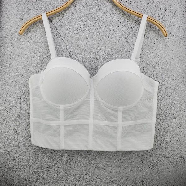 summer breathable thin camis women crop multi breasted back bra fashion sling vest, White
summer breathable thin camis women crop multi breasted back bra fashion sling vest, White
