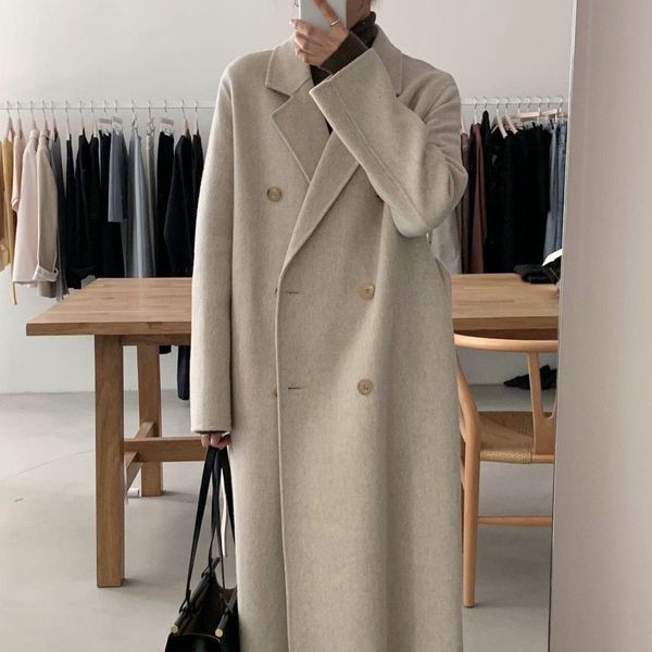 women's jackets elegant women wool coats belted female loose casual double breasted 2023 autumn winter office trench outerwear wj176 23, Black;brown
women's jackets elegant women wool coats belted female loose casual double breasted 2023 autumn winter office trench outerwear wj176 23, Black;brown