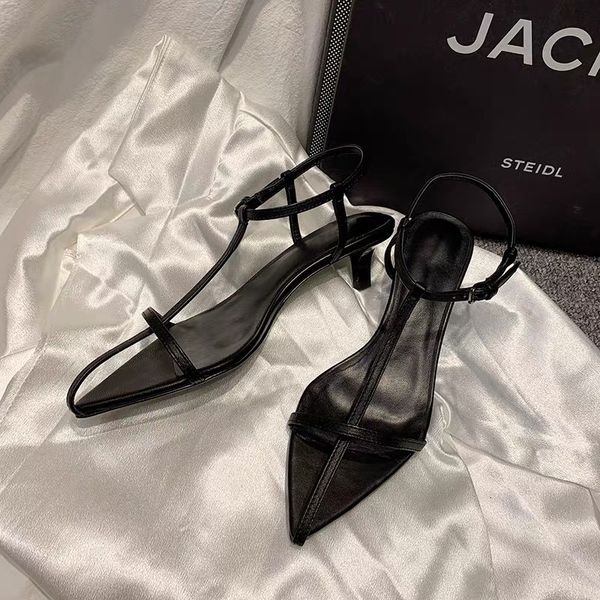 sandals women fashion thin low heels pointed open toe ankle strap dress shoes solid color summer ladies 230224, Black
sandals women fashion thin low heels pointed open toe ankle strap dress shoes solid color summer ladies 230224, Black
