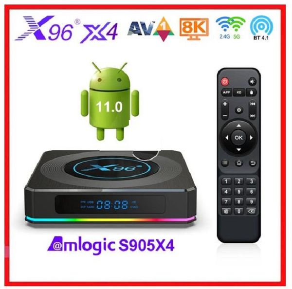 x96 x4 android 11.0 tv box amlogic s905x4 4gb 32gb 64gb quad core 2.4g 5g dual band wifi bt 8k media player set boxes
x96 x4 android 11.0 tv box amlogic s905x4 4gb 32gb 64gb quad core 2.4g 5g dual band wifi bt 8k media player set boxes