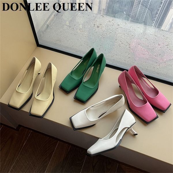 dress shoes women pumps fashion square toe high heels office stiletto wedding party elegant green zapatillas mujer 230224, Black
dress shoes women pumps fashion square toe high heels office stiletto wedding party elegant green zapatillas mujer 230224, Black