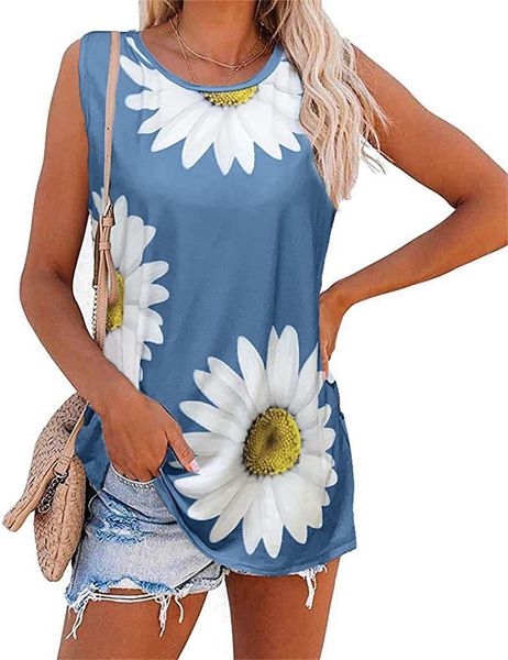 women's tanks cami summer flower printed tee vest style o neck sleeveless female casual loose 230223, White
women's tanks cami summer flower printed tee vest style o neck sleeveless female casual loose 230223, White