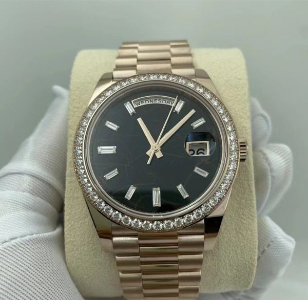 men's watch mechanical automatic cal.2823 rose gold inlaid with diamonds 228345 40mm sapphire crystal waterproof 50m designer gift with, Slivery;brown
men's watch mechanical automatic cal.2823 rose gold inlaid with diamonds 228345 40mm sapphire crystal waterproof 50m designer gift with, Slivery;brown