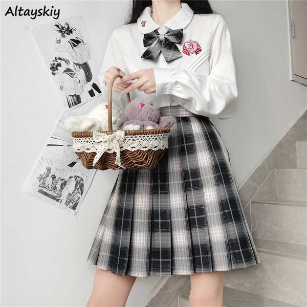 skirts jk skirts women sweet plaid mini chic summer fall basic schoolgirls clothing y2k slim pleated faldas all-match simple stylish l230224, Black
skirts jk skirts women sweet plaid mini chic summer fall basic schoolgirls clothing y2k slim pleated faldas all-match simple stylish l230224, Black