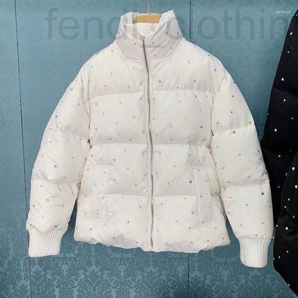 women's down & parkas designer 2022 autumn winter correct version white home heavy industry diamond studded jacket bread zvbf, Black
women's down & parkas designer 2022 autumn winter correct version white home heavy industry diamond studded jacket bread zvbf, Black