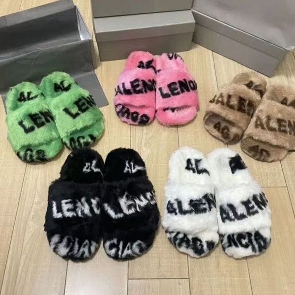 paris designer furry slide sandal fake fur women mules allover slippers ladies warm letters sandals comfortable slipper size 35-41, Black
paris designer furry slide sandal fake fur women mules allover slippers ladies warm letters sandals comfortable slipper size 35-41, Black