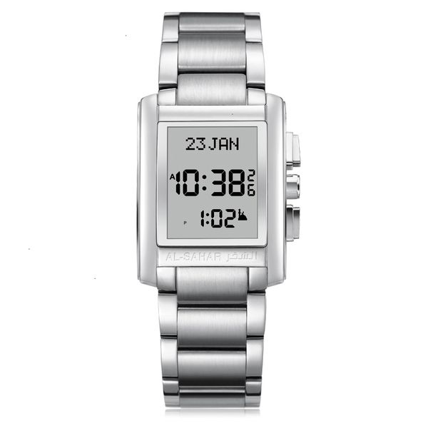 wristwatches classic islamic athan reminder with auto qibla back light hijri calendar al fajr time azan watch for muslim prayer 230223, Slivery;brown
wristwatches classic islamic athan reminder with auto qibla back light hijri calendar al fajr time azan watch for muslim prayer 230223, Slivery;brown