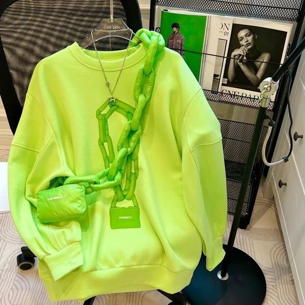 womens hoodies sweatshirts sweatshirt sweet korean oneck chain print pullovers candy color loose solid clothing student casual 230224, Black
womens hoodies sweatshirts sweatshirt sweet korean oneck chain print pullovers candy color loose solid clothing student casual 230224, Black