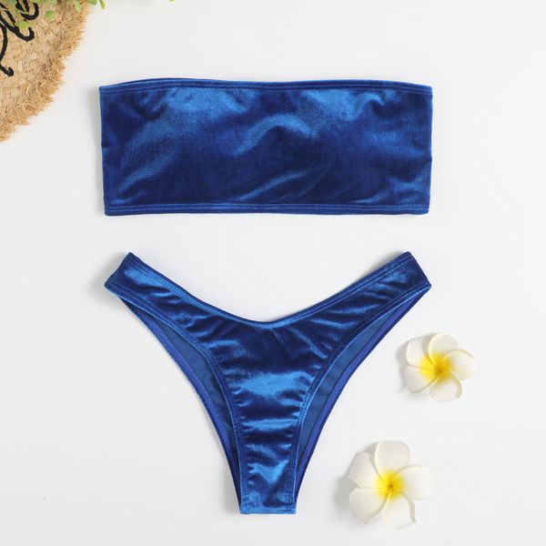 women's swimwear velvet thong bikinis women brazilian swimsuit solid bandeau swimming swimwear female beachwear bathing suit 230224, White;black
women's swimwear velvet thong bikinis women brazilian swimsuit solid bandeau swimming swimwear female beachwear bathing suit 230224, White;black