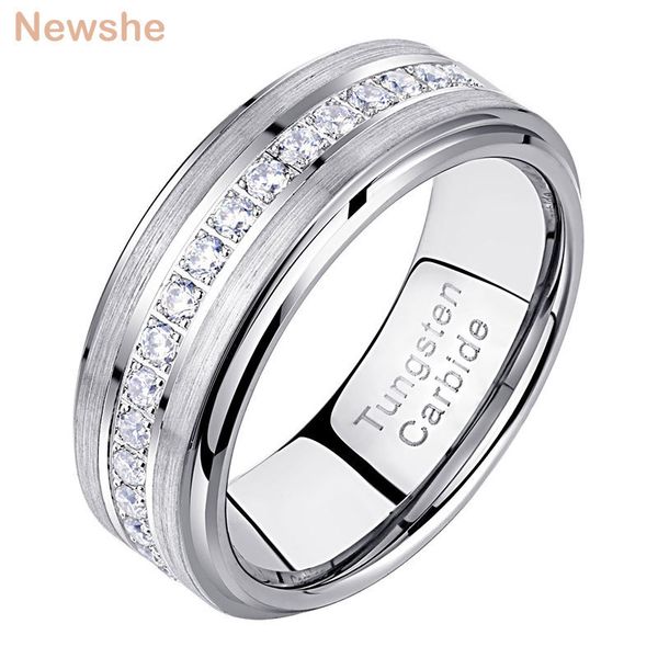 band rings she men's promise wedding tungsten carbide for men charm half round zircon jewelry size 713 230224, Silver
band rings she men's promise wedding tungsten carbide for men charm half round zircon jewelry size 713 230224, Silver