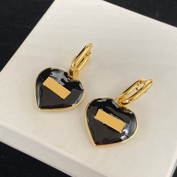 new thick ring charm black advanced heart love eardrop with gold border women birthday party earrings, Golden
new thick ring charm black advanced heart love eardrop with gold border women birthday party earrings, Golden