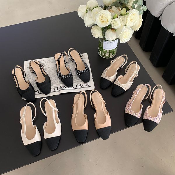 sandals round toe women mixed color flock dress shoes summer 2023 arrivals elastic back strap fashion slides flat heels 39 230224, Black
sandals round toe women mixed color flock dress shoes summer 2023 arrivals elastic back strap fashion slides flat heels 39 230224, Black