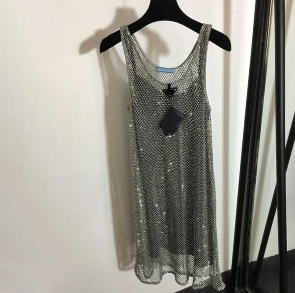 23ssshiny rhinestone mesh vest dresses with base skirt designer ladies party night club silver dress, Black;pink
23ssshiny rhinestone mesh vest dresses with base skirt designer ladies party night club silver dress, Black;pink