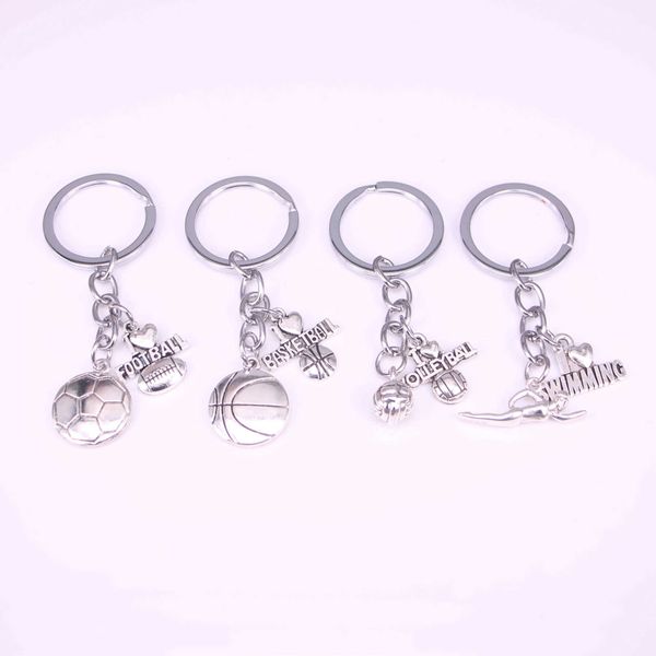 key rings 20pcs sport football basketball volleyball keychain pendant gift for sport lover j230222, Slivery;golden
key rings 20pcs sport football basketball volleyball keychain pendant gift for sport lover j230222, Slivery;golden