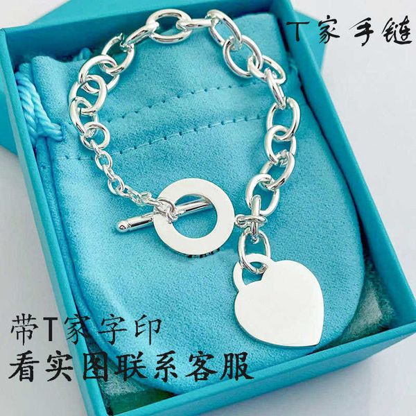 elling tiffay peach light luxury heart bracelet versatile love titanium steel couple fashion, Black
elling tiffay peach light luxury heart bracelet versatile love titanium steel couple fashion, Black