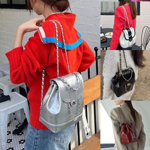school bag korea autumn winter mini chains backpack female ins student oil wax leather shoulder bag travel bagpack black rucksack sac 230224
school bag korea autumn winter mini chains backpack female ins student oil wax leather shoulder bag travel bagpack black rucksack sac 230224