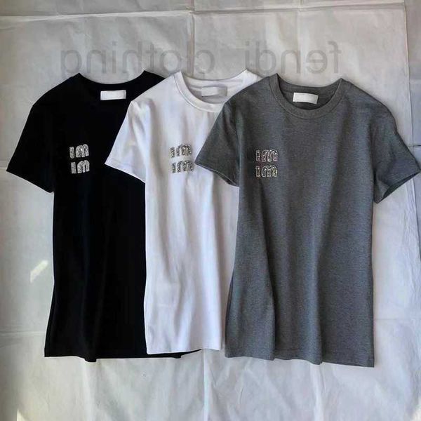women's t-shirt designer tees shirts luxury t shirt early spring simple fashion crystal diamond letter casual short-sleeved round neck, White
women's t-shirt designer tees shirts luxury t shirt early spring simple fashion crystal diamond letter casual short-sleeved round neck, White