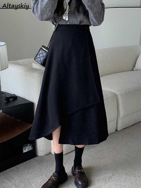skirts skirts women xs-4xl elegant design asymmetrical all-match simple pure ladies fashion midi faldas ulzzang empire autumn leisure l23022, Black
skirts skirts women xs-4xl elegant design asymmetrical all-match simple pure ladies fashion midi faldas ulzzang empire autumn leisure l23022, Black