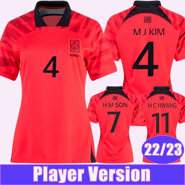 22 23 korea mens player version soccer jerseys national team u j hwang i b hwang c h kwon h m son home away football shirts short sleeve uni, Black;yellow
22 23 korea mens player version soccer jerseys national team u j hwang i b hwang c h kwon h m son home away football shirts short sleeve uni, Black;yellow