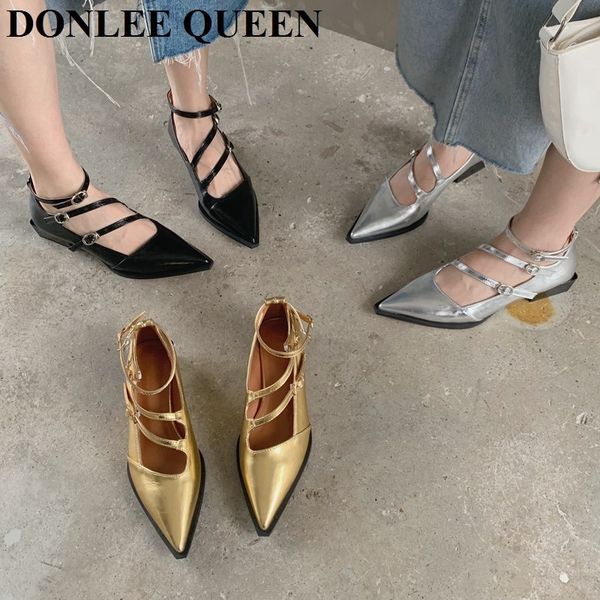 dress shoes 2022 autumn flats women fashion thick heel pointed toe buckle strap gold sliver mary jane female ballerina mujer 230224, Black
dress shoes 2022 autumn flats women fashion thick heel pointed toe buckle strap gold sliver mary jane female ballerina mujer 230224, Black