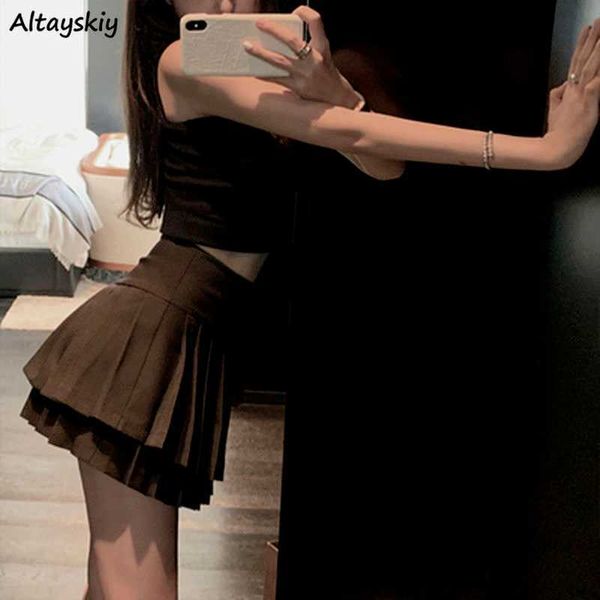 skirts pleated skirts women mini dating femme all-match chic summer schoolgirls vintage high waist streetwear clothes trendy solid l230224, Black
skirts pleated skirts women mini dating femme all-match chic summer schoolgirls vintage high waist streetwear clothes trendy solid l230224, Black