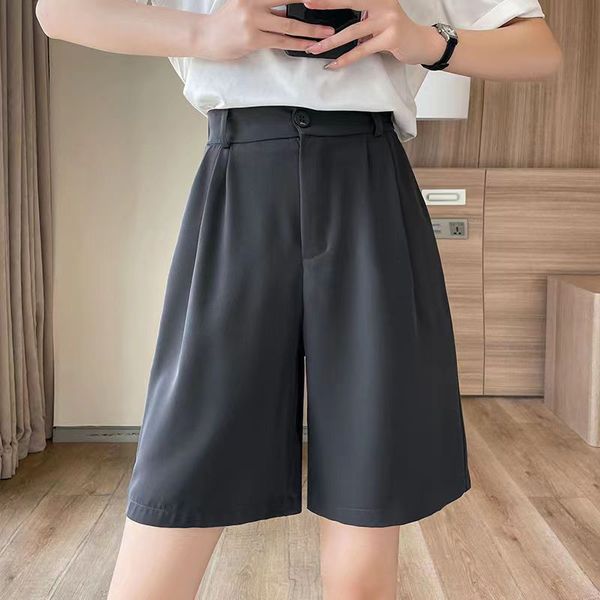 women's shorts xpqbb summer women's shorts casual loose wide leg shorts with belt woman office korean pockets knee-length short pa, White;black
women's shorts xpqbb summer women's shorts casual loose wide leg shorts with belt woman office korean pockets knee-length short pa, White;black