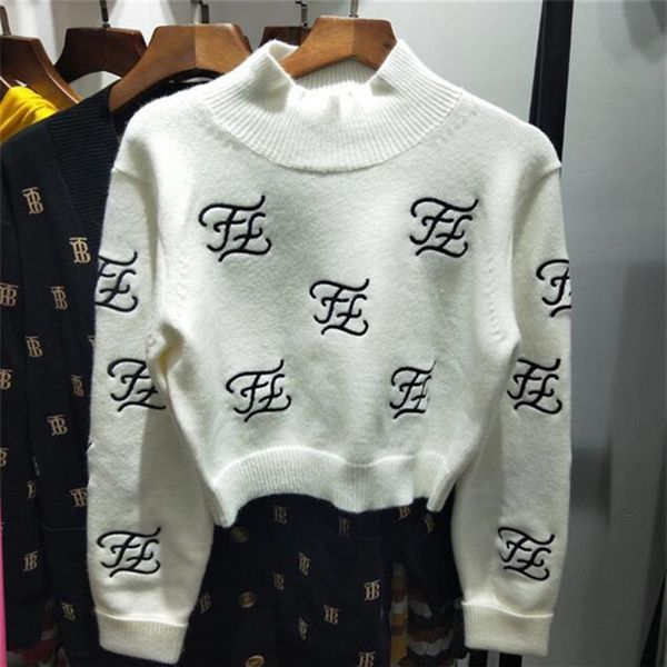 sell women's letter embroidery turtleneck long sleeve short crop up-navel knitted sweater jumper 226n, White;black
sell women's letter embroidery turtleneck long sleeve short crop up-navel knitted sweater jumper 226n, White;black