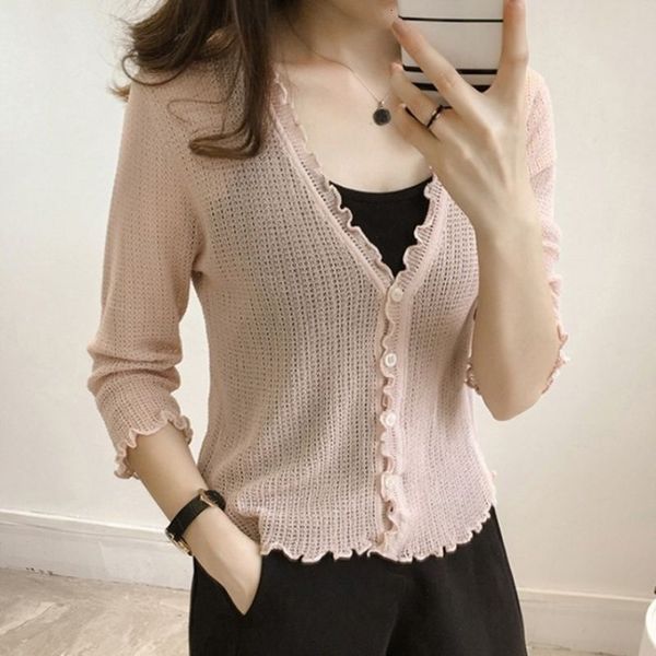 women's knits tees autumn summer cardigan women v-neck knitted sweater female cardigans women thin jacket coat ladies 230223, White
women's knits tees autumn summer cardigan women v-neck knitted sweater female cardigans women thin jacket coat ladies 230223, White