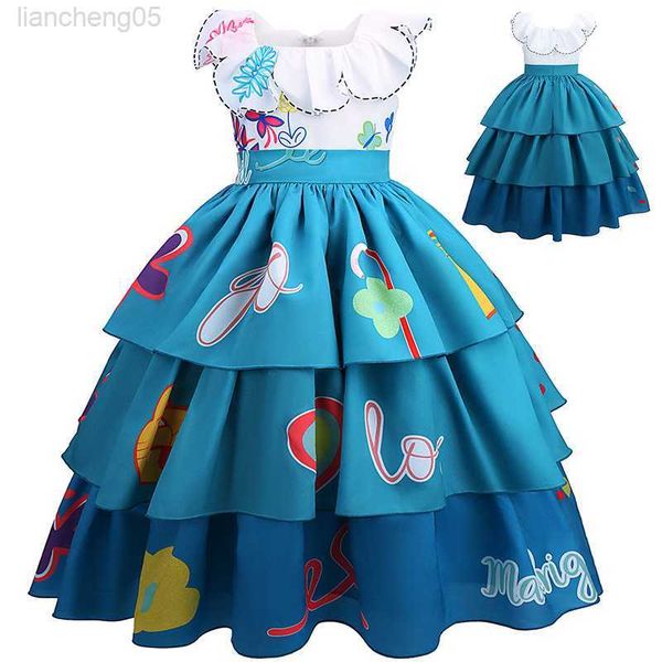 girl's dresses 2022 children fancy mirabel cosplay comes tiered long princess dresses for girls kids party dress printed vestidos 3-9 y, Red;yellow
girl's dresses 2022 children fancy mirabel cosplay comes tiered long princess dresses for girls kids party dress printed vestidos 3-9 y, Red;yellow