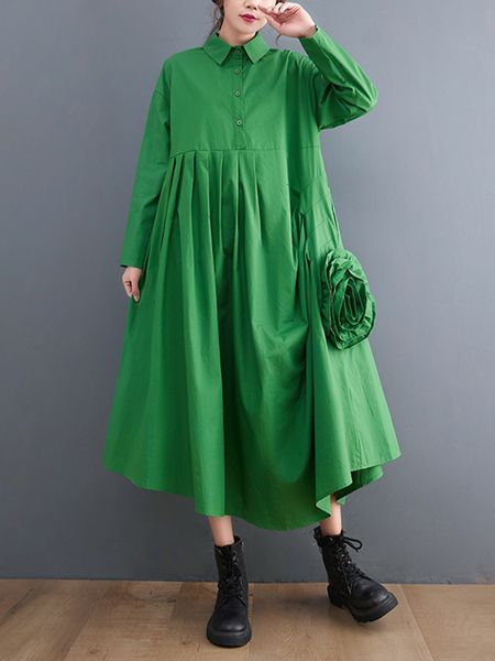 casual dresses spring autumn green pleated floral shirt for women long sleeve loose vintage dress fashion elegant clothing 230224, Black;gray
casual dresses spring autumn green pleated floral shirt for women long sleeve loose vintage dress fashion elegant clothing 230224, Black;gray