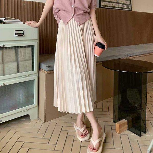 skirts women vintage pleated midi long skirt female korean casual high waist elegant chic skirts 2022 summer l230224, Black
skirts women vintage pleated midi long skirt female korean casual high waist elegant chic skirts 2022 summer l230224, Black