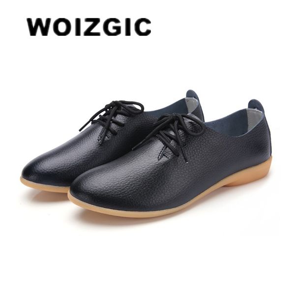 dress shoes woizgic women ladies female mother leather flats loafers cow genuine pigskin lace up moccasins 3541 xxh929 230224, Black
dress shoes woizgic women ladies female mother leather flats loafers cow genuine pigskin lace up moccasins 3541 xxh929 230224, Black