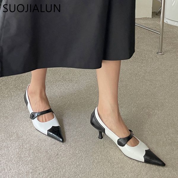 dress shoes suojialun 2023 spring brand pointed toe women pumps thin low heel ladies eleant office shallow zapatilla m 230224, Black
dress shoes suojialun 2023 spring brand pointed toe women pumps thin low heel ladies eleant office shallow zapatilla m 230224, Black
