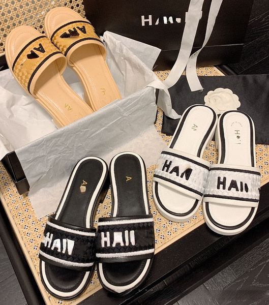 small incense wind embroidery braid a word slippers 2023 spring and summer new color patchwork letter ringer sandals home style, Black
small incense wind embroidery braid a word slippers 2023 spring and summer new color patchwork letter ringer sandals home style, Black