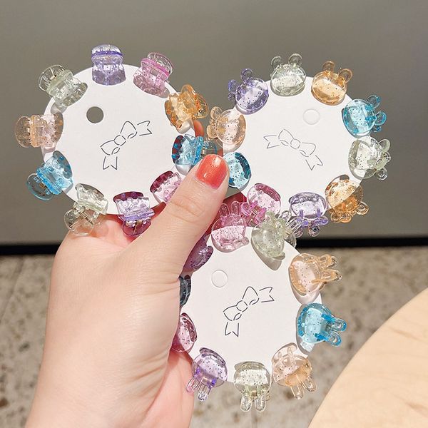 10pcs/set transparent flower small hair claws ribbon clips women girls mini crab hair clamps sweet childs hair accessories 1710, Slivery;white
10pcs/set transparent flower small hair claws ribbon clips women girls mini crab hair clamps sweet childs hair accessories 1710, Slivery;white