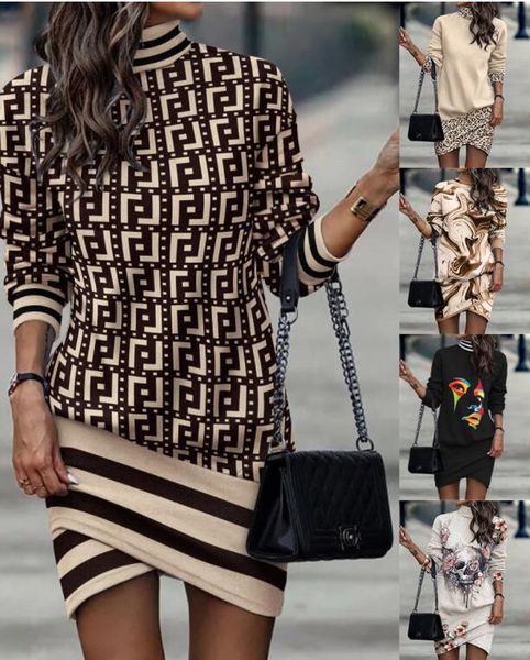 spring autumn dresses 2023 new high neck long sleeve women face geometric printed dress for women casual irregular splice mini vintage dress, Black;gray
spring autumn dresses 2023 new high neck long sleeve women face geometric printed dress for women casual irregular splice mini vintage dress, Black;gray