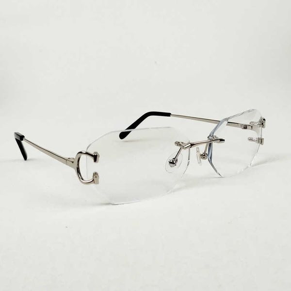 luxury c wire sunglasses men rimless eyewear women diamond cutting metal frame clear glasses with case new fashion factory sun glasses 70%of, White;black
luxury c wire sunglasses men rimless eyewear women diamond cutting metal frame clear glasses with case new fashion factory sun glasses 70%of, White;black