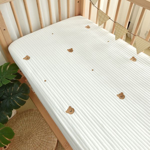 bedding sets korean quilted baby cot crib fitted sheet bear cherry star embroidered cotton kids infant bed sheets mattress cover bedspread 2
bedding sets korean quilted baby cot crib fitted sheet bear cherry star embroidered cotton kids infant bed sheets mattress cover bedspread 2