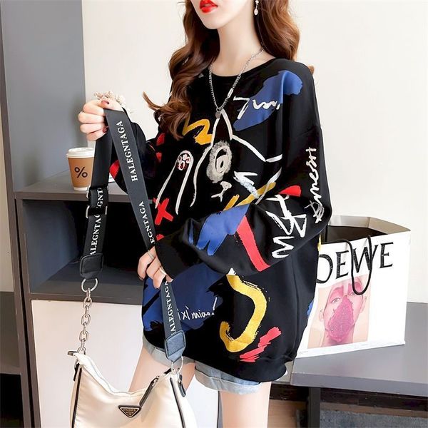 womens hoodies sweatshirts oversized pullovers women spring autumn trend thin korean style fashion cute cartoon print pullover loose design, Black
womens hoodies sweatshirts oversized pullovers women spring autumn trend thin korean style fashion cute cartoon print pullover loose design, Black