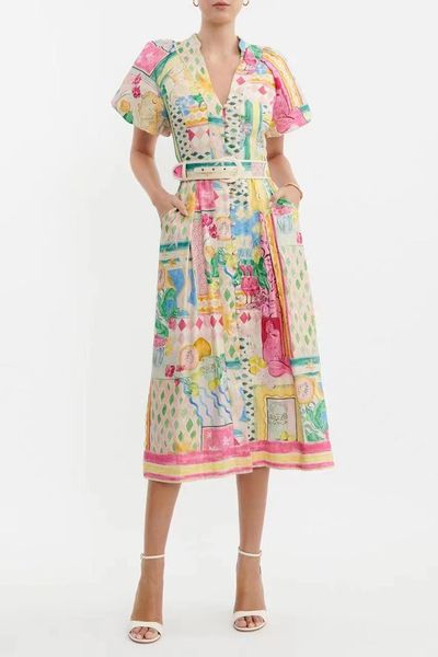 australia 2023 spring/summer new dress, fresh print small stand neck belt slim, Black;gray
australia 2023 spring/summer new dress, fresh print small stand neck belt slim, Black;gray
